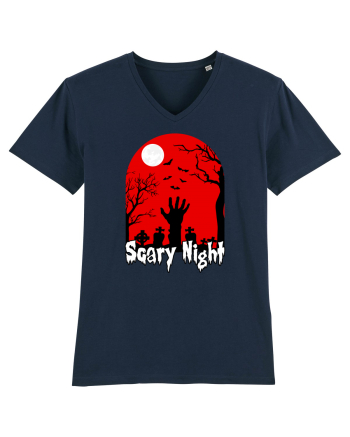 Halloween Scary Blood Night French Navy
