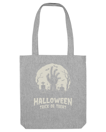 Halloween Trick or Treat Graveyard Hand Heather Grey