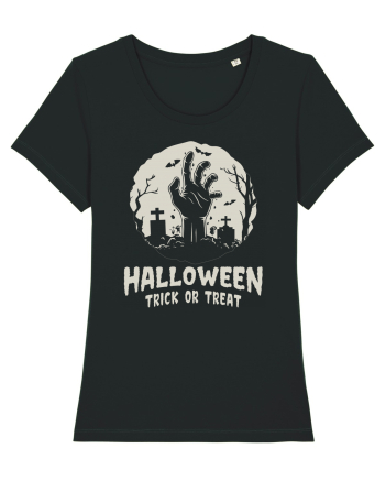 Halloween Trick or Treat Graveyard Hand Black