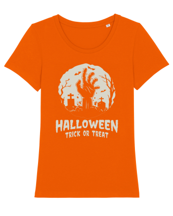 Halloween Trick or Treat Graveyard Hand Bright Orange