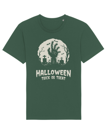 Halloween Trick or Treat Graveyard Hand Bottle Green