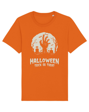 Halloween Trick or Treat Graveyard Hand Bright Orange