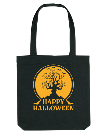 Happy Halloween Tree Black