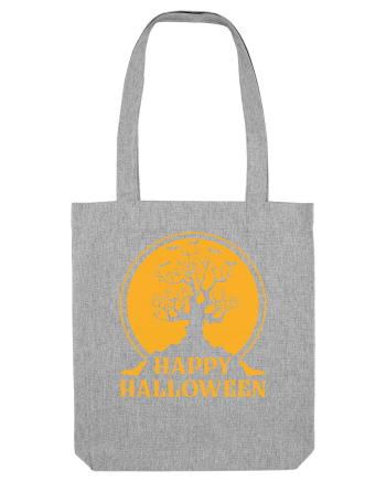 Happy Halloween Tree Heather Grey