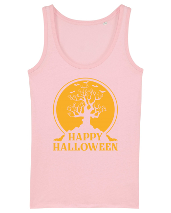 Happy Halloween Tree Cotton Pink