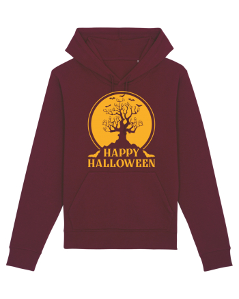 Happy Halloween Tree Burgundy