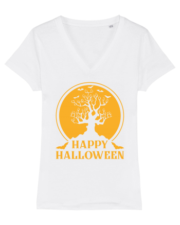 Happy Halloween Tree White