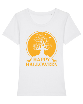 Happy Halloween Tree White