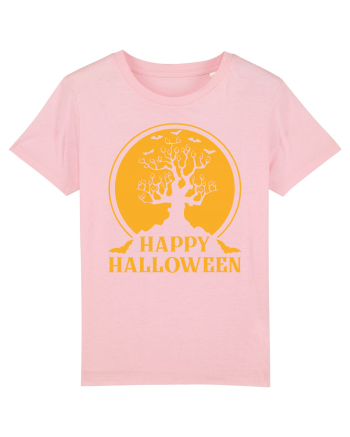 Happy Halloween Tree Cotton Pink
