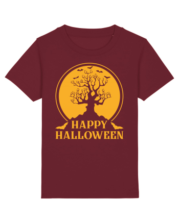 Happy Halloween Tree Burgundy