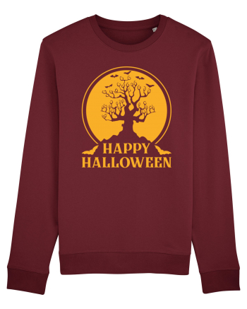 Happy Halloween Tree Burgundy