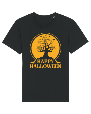 Happy Halloween Tree Black
