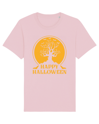 Happy Halloween Tree Cotton Pink