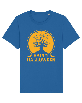 Happy Halloween Tree Royal Blue