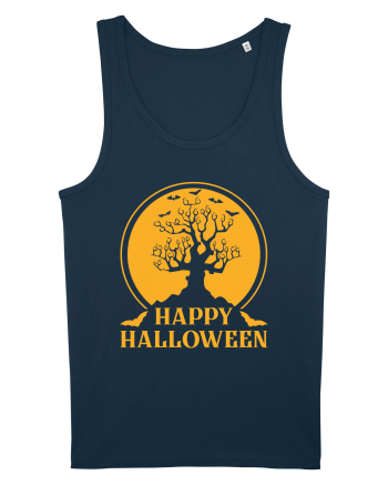 Happy Halloween Tree Navy