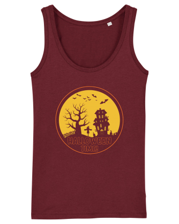 Happy Halloween Dark Night Burgundy