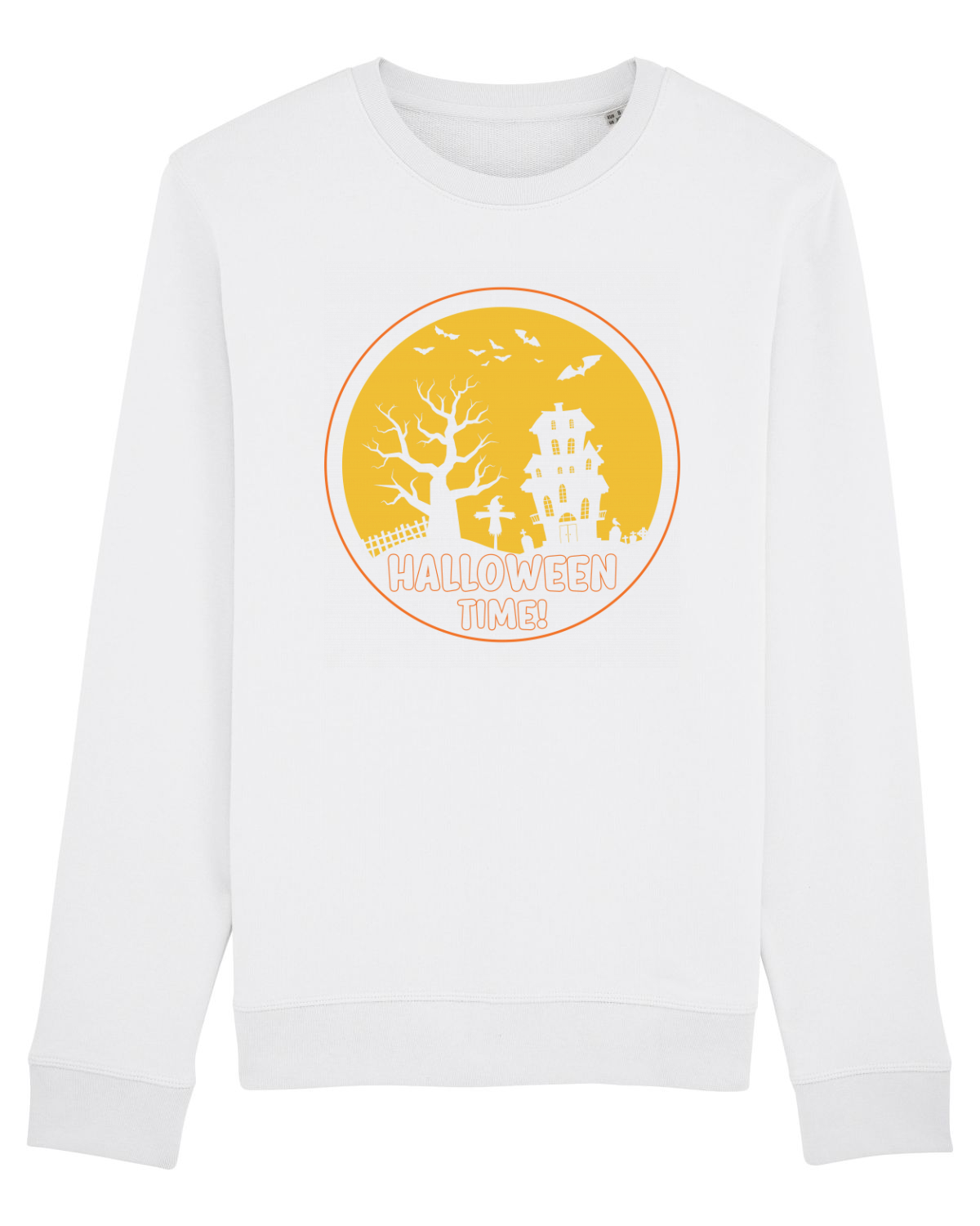 Bluză mânecă lungă Unisex Rise White