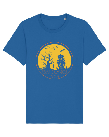 Happy Halloween Dark Night Royal Blue