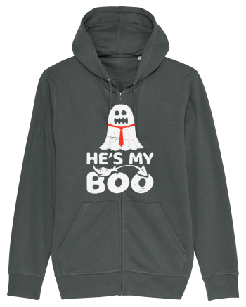 He is My Boo Cute Halloween Funny Ghost Anthracite