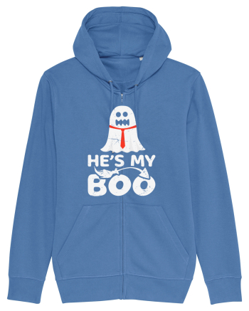 He is My Boo Cute Halloween Funny Ghost Bright Blue