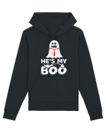 He is My Boo Cute Halloween Funny Ghost Hanorac Unisex Drummer
