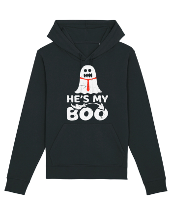 He is My Boo Cute Halloween Funny Ghost Black