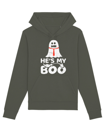 He is My Boo Cute Halloween Funny Ghost Khaki