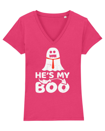 He is My Boo Cute Halloween Funny Ghost Raspberry