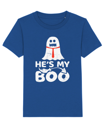He is My Boo Cute Halloween Funny Ghost Majorelle Blue