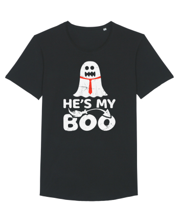 He is My Boo Cute Halloween Funny Ghost Black
