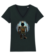 Robotizează-ți stilul Tricou mânecă scurtă guler V Damă Evoker