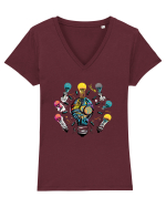 Mind Illuminator Tricou mânecă scurtă guler V Damă Evoker