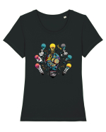 Mind Illuminator Tricou mânecă scurtă guler larg fitted Damă Expresser