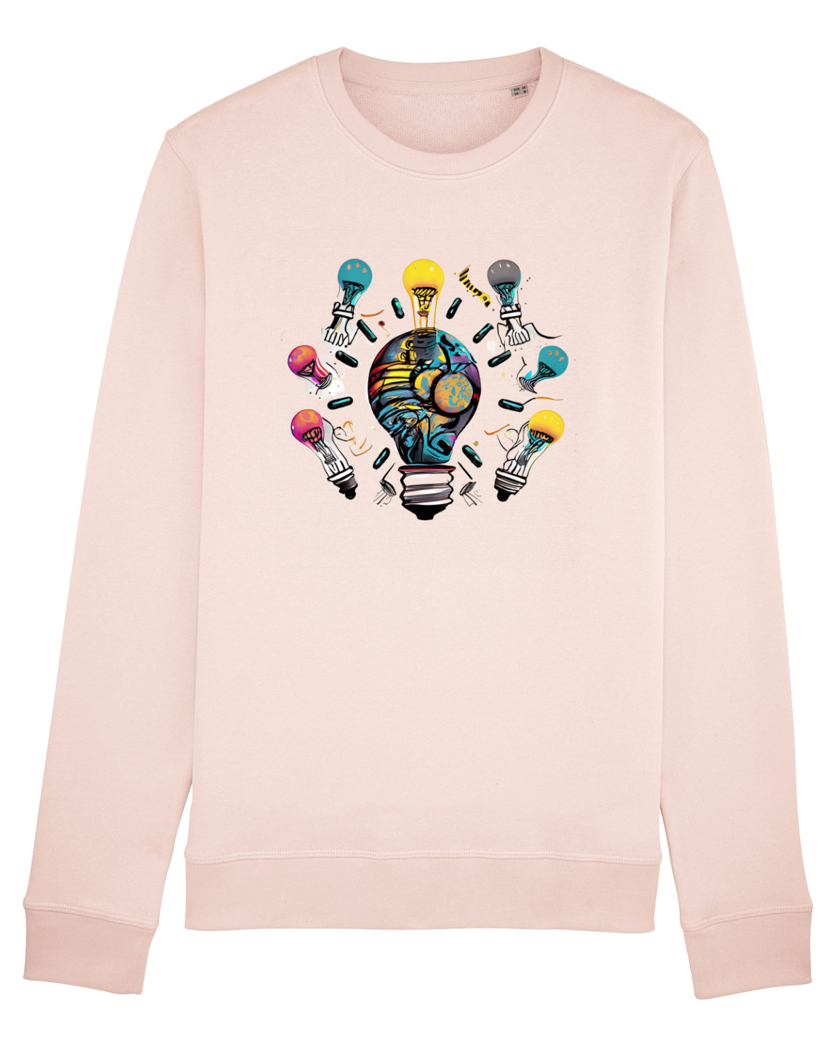 Bluză mânecă lungă Unisex Rise Candy Pink
