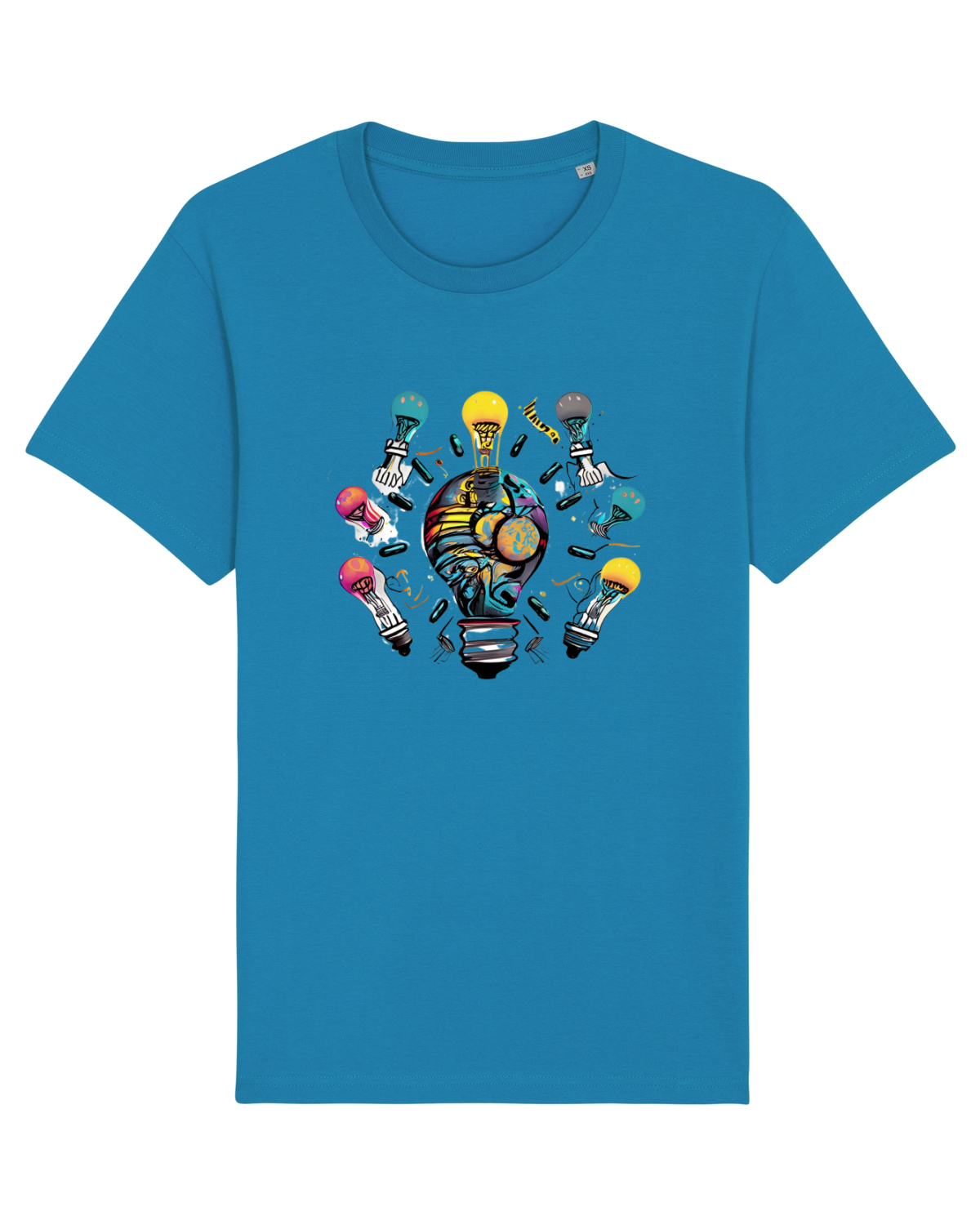 Tricou mânecă scurtă Unisex Rocker Azur