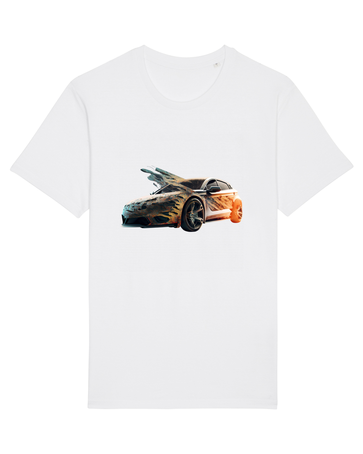Tricou mânecă scurtă Unisex Rocker White