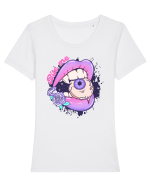 Bite Me Tricou mânecă scurtă guler larg fitted Damă Expresser
