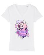 Dead Inside But Still Cute Tricou mânecă scurtă guler V Damă Evoker