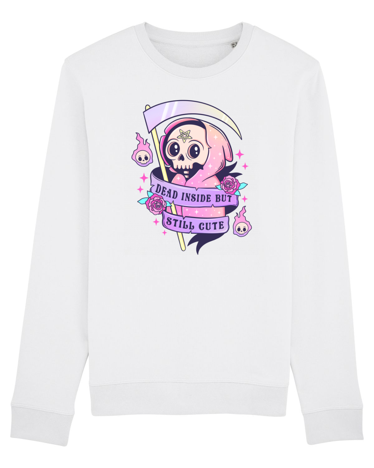 Bluză mânecă lungă Unisex Rise White
