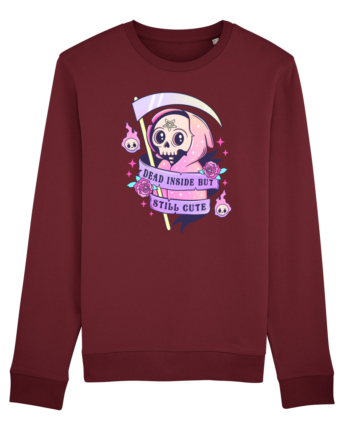Bluză mânecă lungă Unisex Rise Burgundy