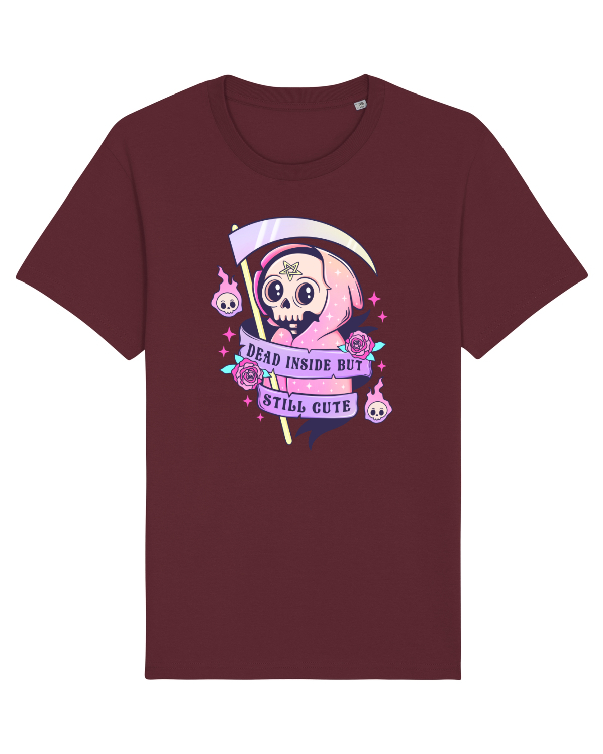 Tricou mânecă scurtă Unisex Rocker Burgundy