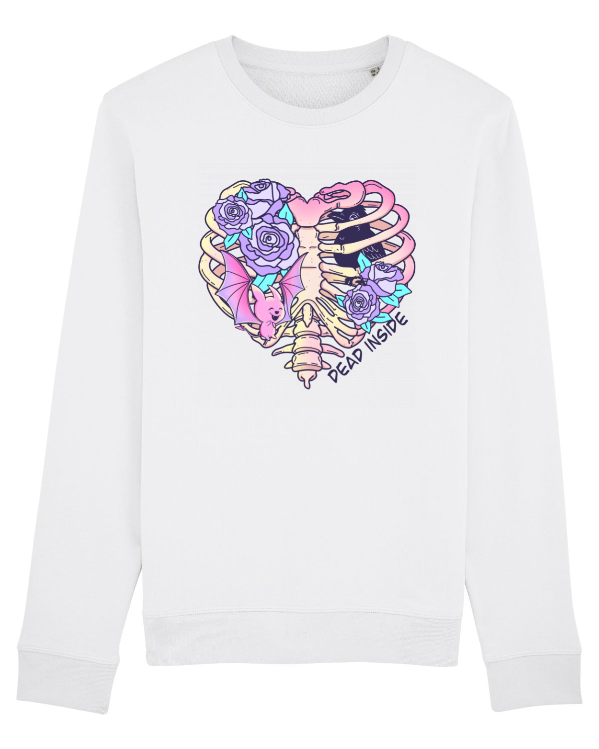 Bluză mânecă lungă Unisex Rise White