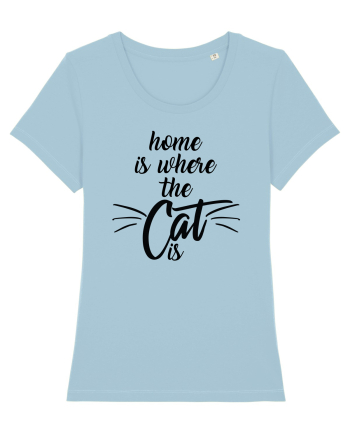 Home is where the cat is Sky Blue