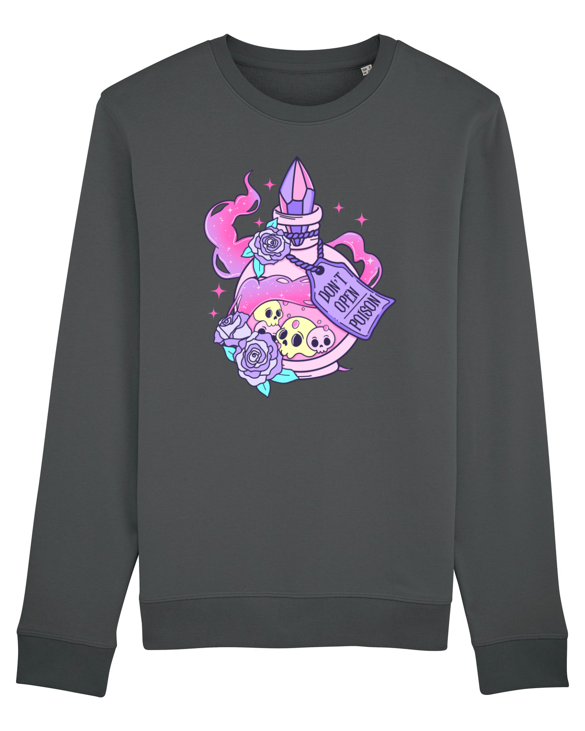 Bluză mânecă lungă Unisex Rise Anthracite