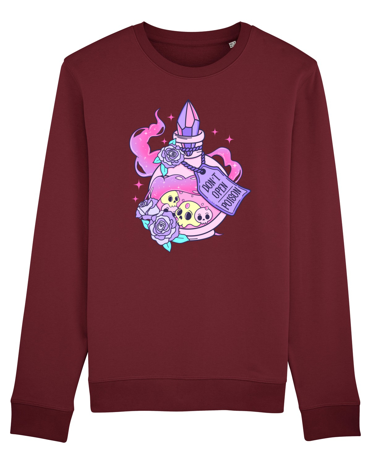 Bluză mânecă lungă Unisex Rise Burgundy