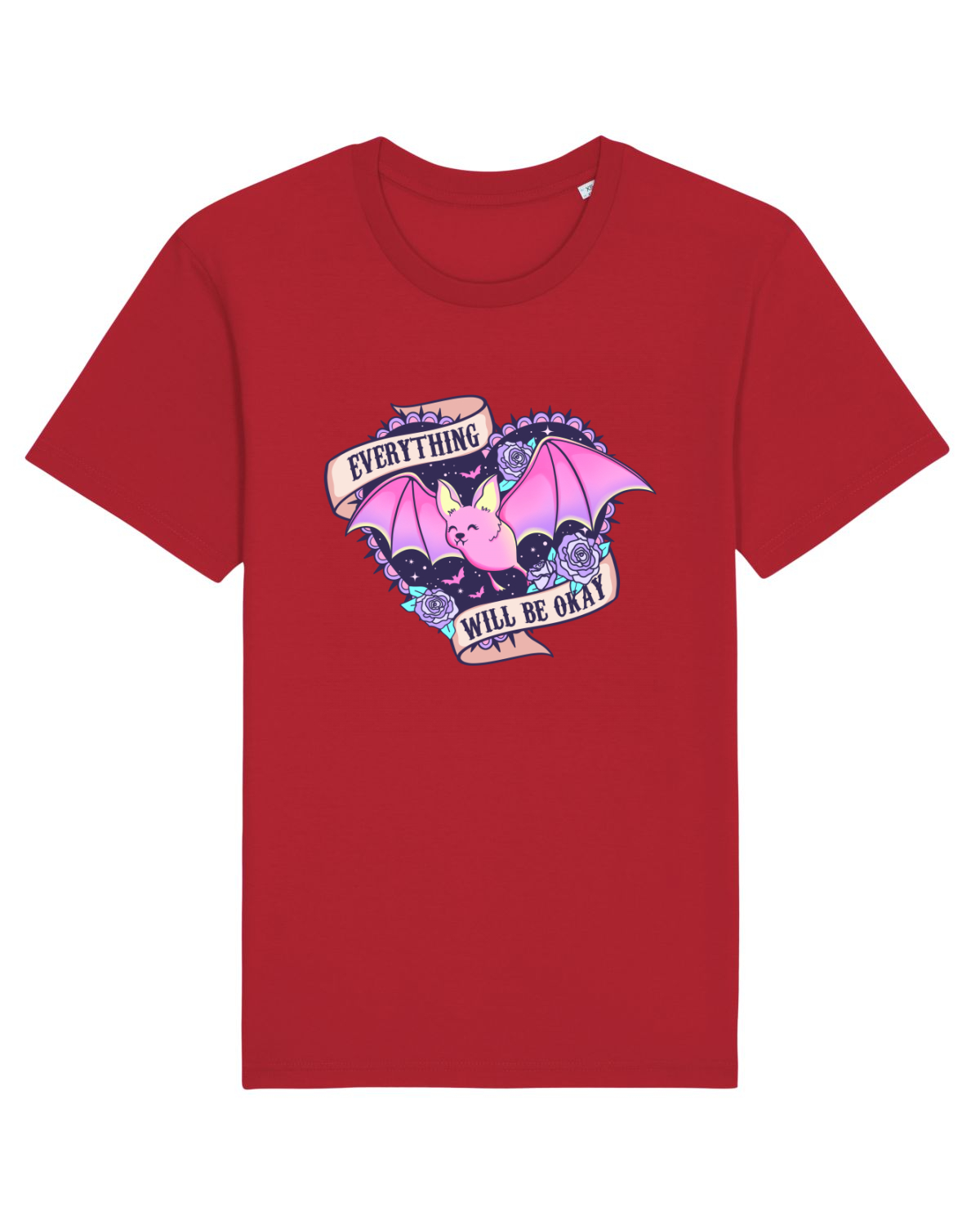 Tricou mânecă scurtă Unisex Rocker Red