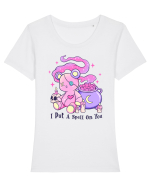 I Put A Spell On You Tricou mânecă scurtă guler larg fitted Damă Expresser