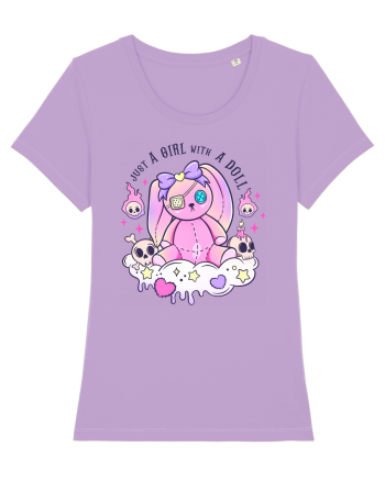 Just A Girl With A Doll Lavender Dawn