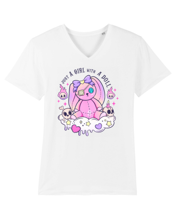 Just A Girl With A Doll White