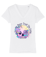Never Trust The Living Tricou mânecă scurtă guler V Damă Evoker